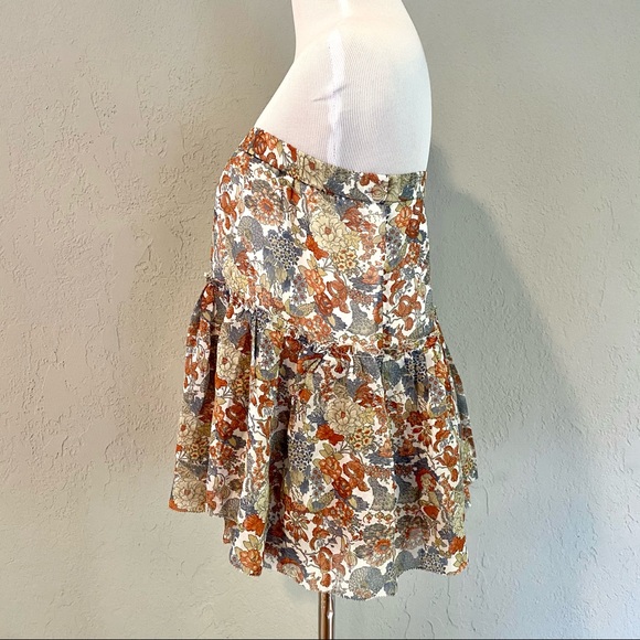NWT Frye Cream Floral Magdalena Circle Skirt, XS - Picture 7 of 15
